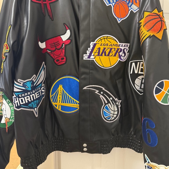 Jeff Hamilton NBA Leather Jacket - Picture 1 of 5